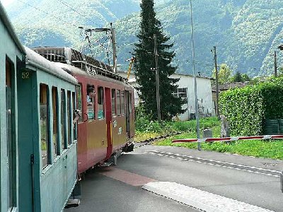 Bahnübergang bei Castione.