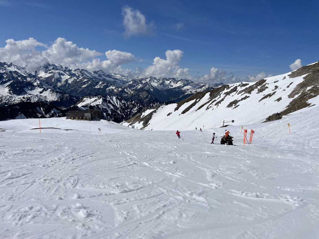 Abbau des Gipfelwegs