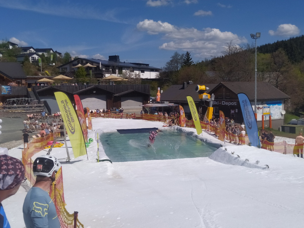 Teilnehmer beim Probedurchgang