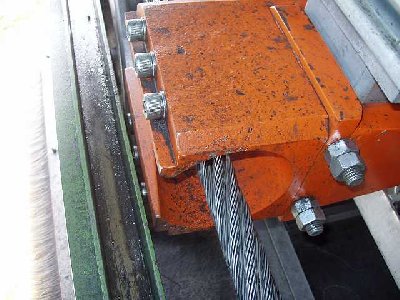 Prellbock kurz vor der Ausfahrt