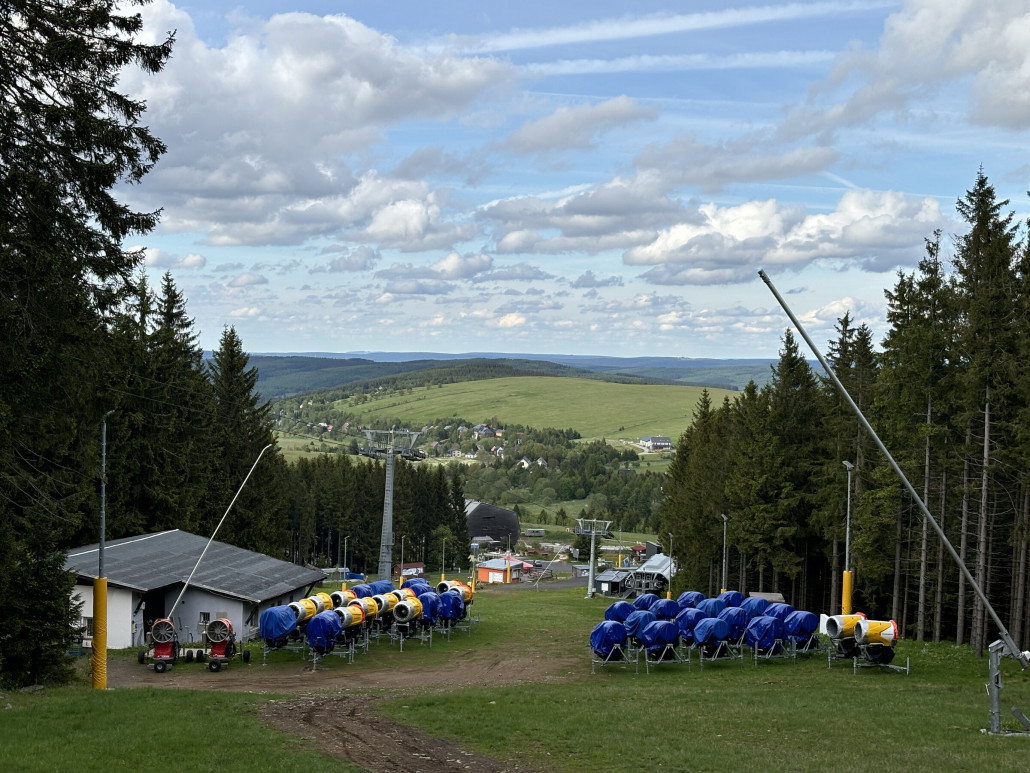 Schneekanonenlagerplatz