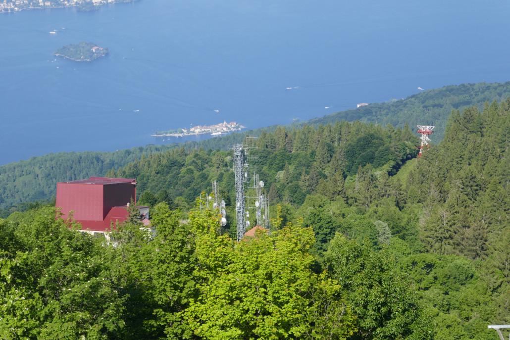 PB vom Gipfel und Stütze an der das Unglück passierte