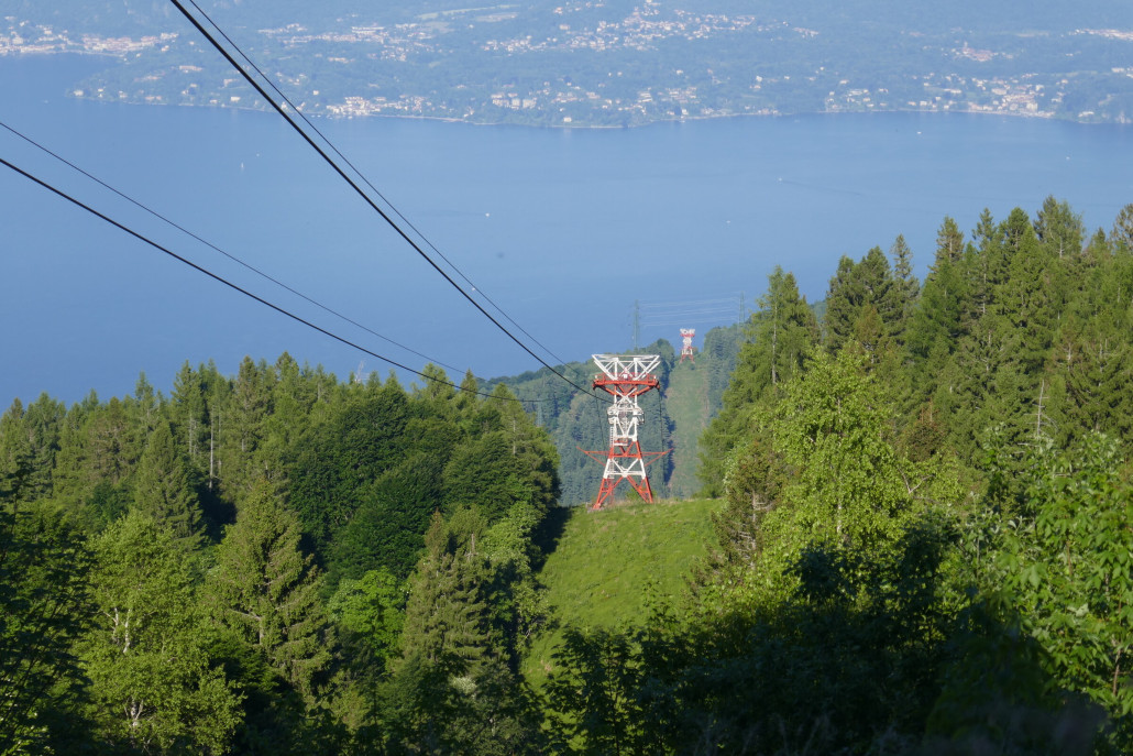 Trasse und Stütze an der das Unglück passierte.