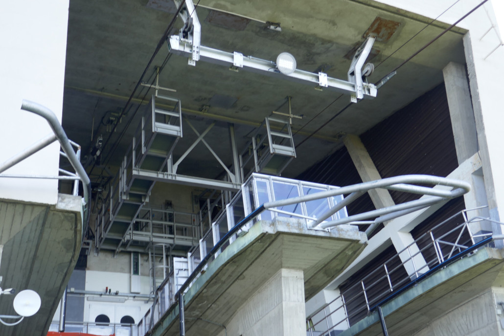 Einfahrtsbereich Bergstation