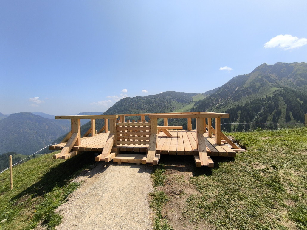 Aussichtsplattform an der Bergstation