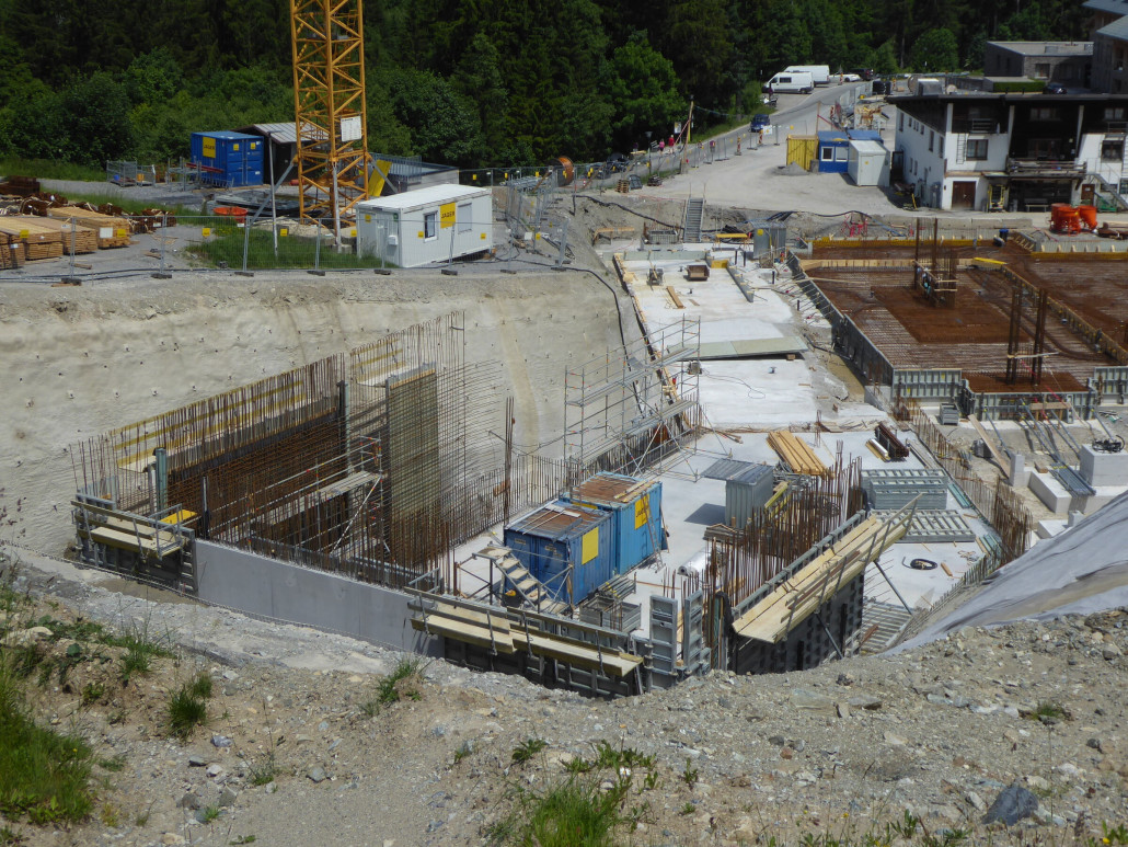 Nahaufname der Garagierungshalle für 60 Kabinen (sind da die Bikecabs schon inklusive?)