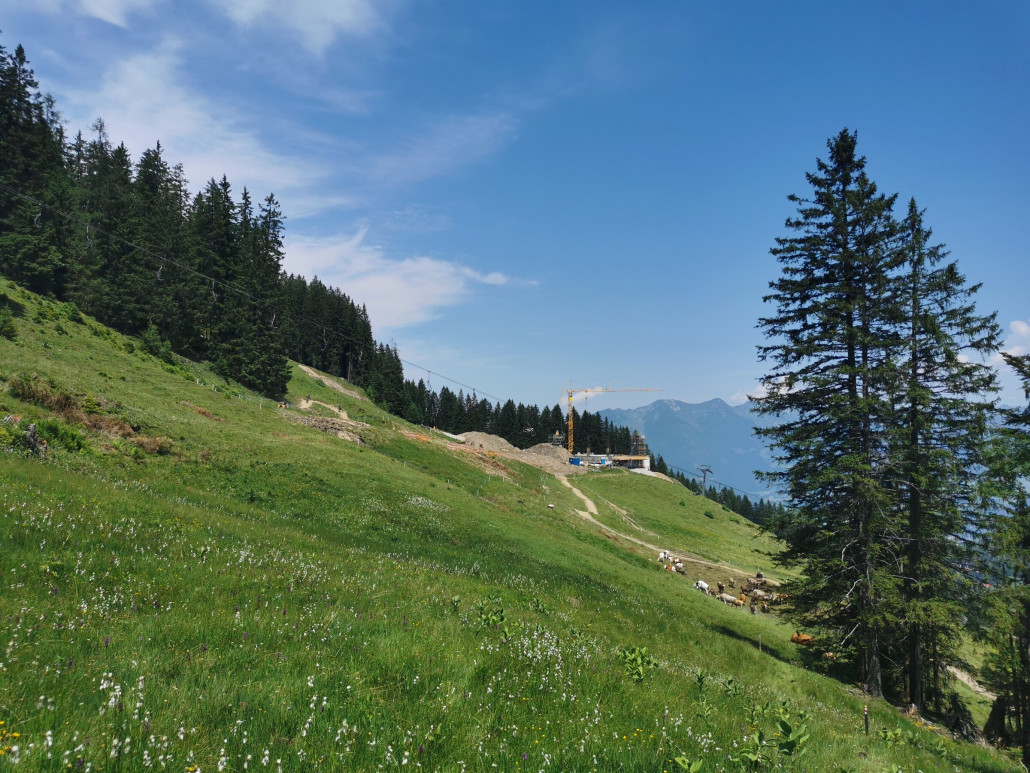 Die neue Bahn wird deutlich voluminöser, auch an der Mittelstation.