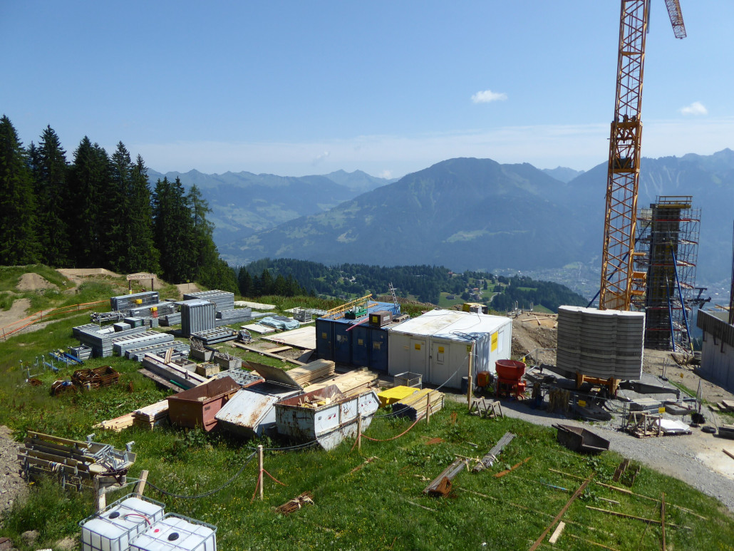 Nur noch wenig Stahl der verbaut werden muss.