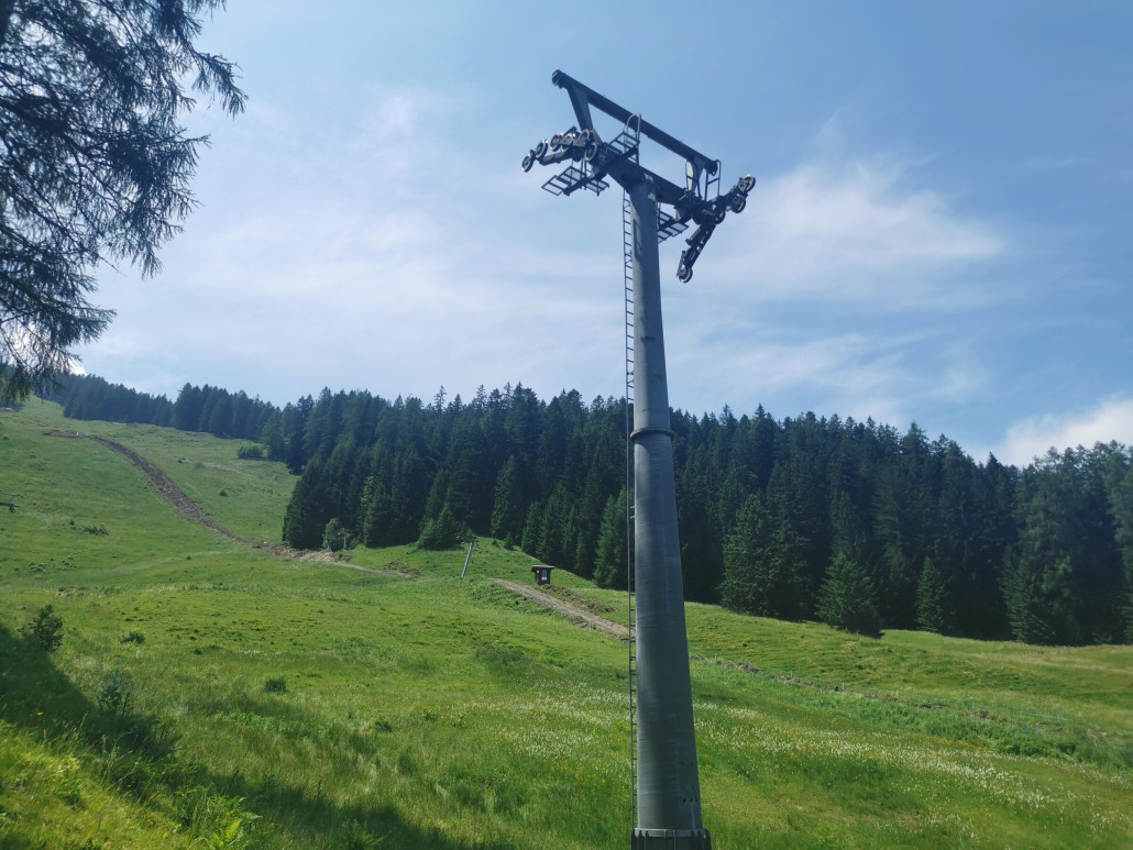 Auch der Schlepplift steht noch unverändert bis auf die Talstation da.