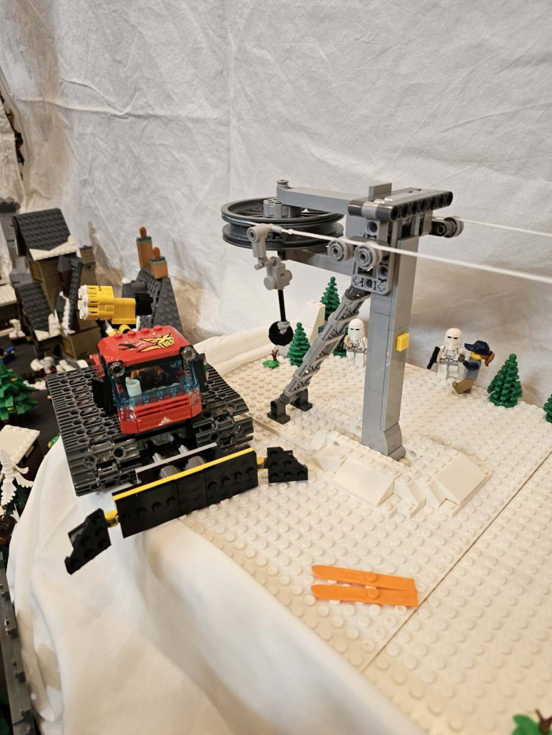 Bergstation - trotz ihrer Schlichtheit als fixe Umlenkstation war die Konstruktion relativ knifflig.