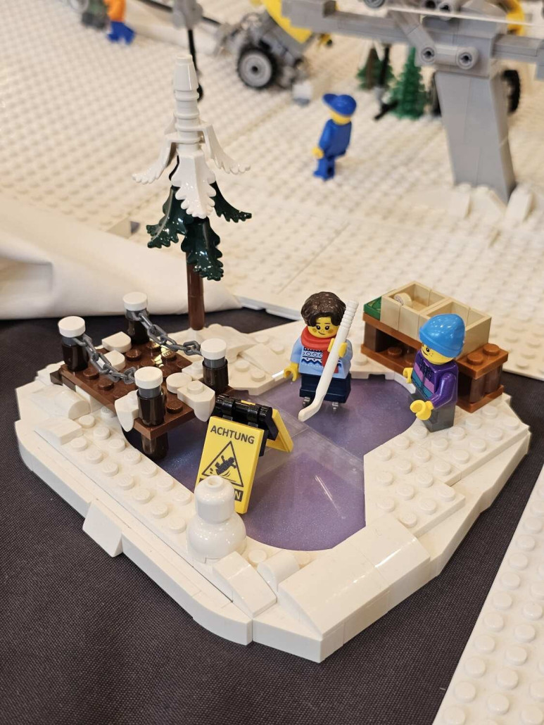 Auch ein Eislaufplatz darf nicht fehlen.