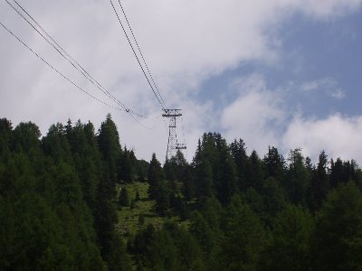 Trasse der Pischa 100er Pendelbahn Bis auf diese Von Roll PB ist der Rest von garaventa und Doppelmayr
