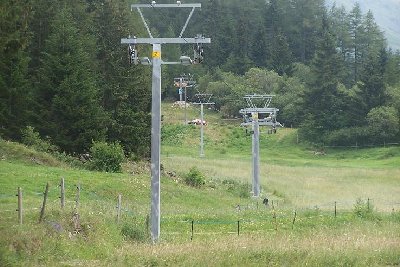 Die Gesamtstrecke mit Blick auf den Knick in der Mitte