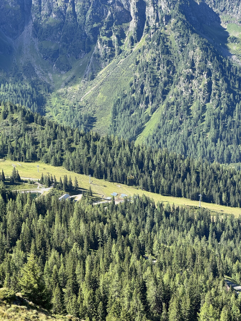 Hier warten die Teile in der Alm auf das Fliegen