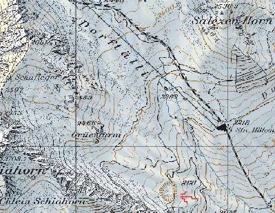 das rote soll einen pfeil darstellen der auf den damm zeigt...