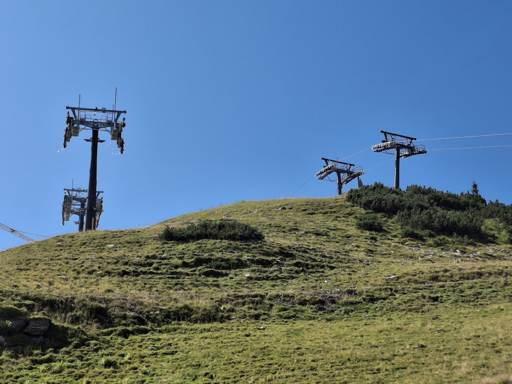 Links Bäreck rechts Plattenkogel. 22 Jahre Unterschied