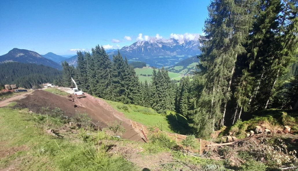 Piste Richtung Kraftalm