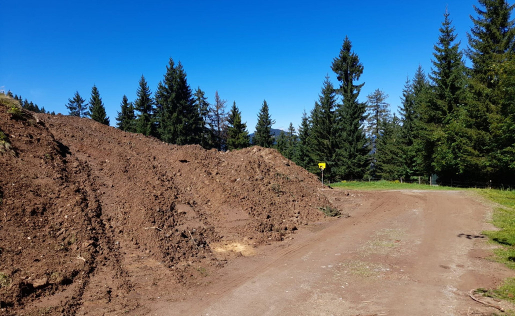 Piste Richtung Kraftalm (Einbindung Skiweg)