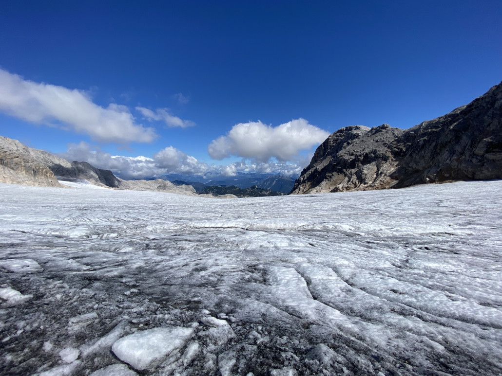 Hallstätter Gletscher, Blick Richtung Liftreste