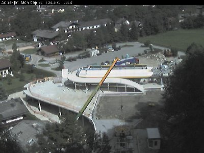 Umlenkscheibe eingehoben