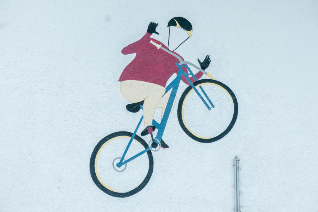 Noch vorhandene Wandmalerei