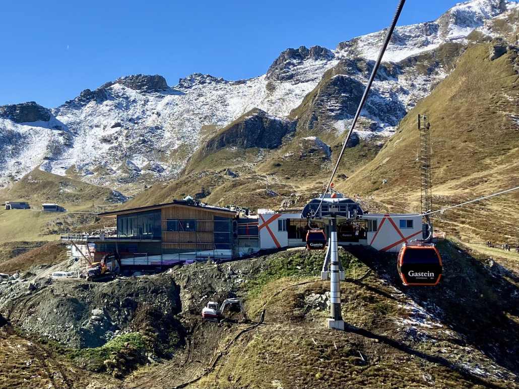 Baufortschritt bei der Bergstation Schlossalmbahn