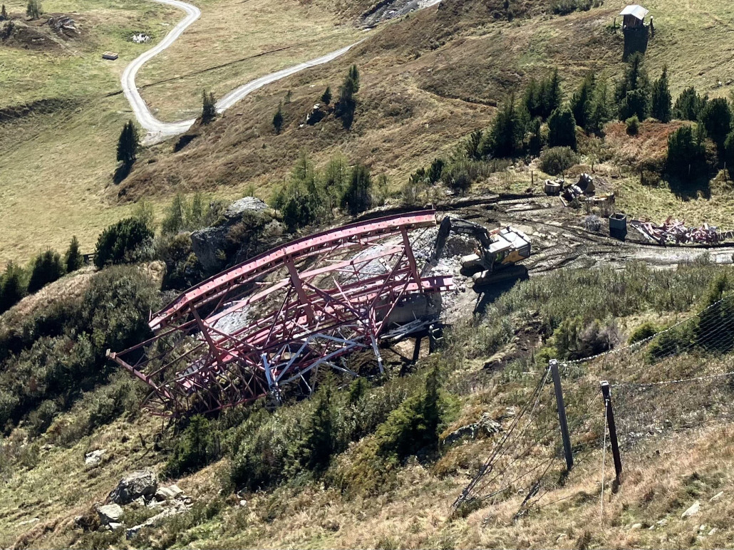 Stütze 3 der Pendelbahn