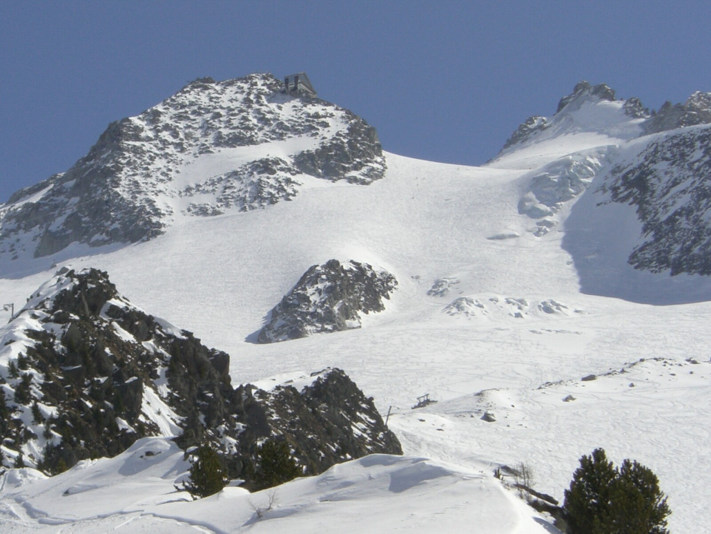 Gletscherstand April 2008 von unten.