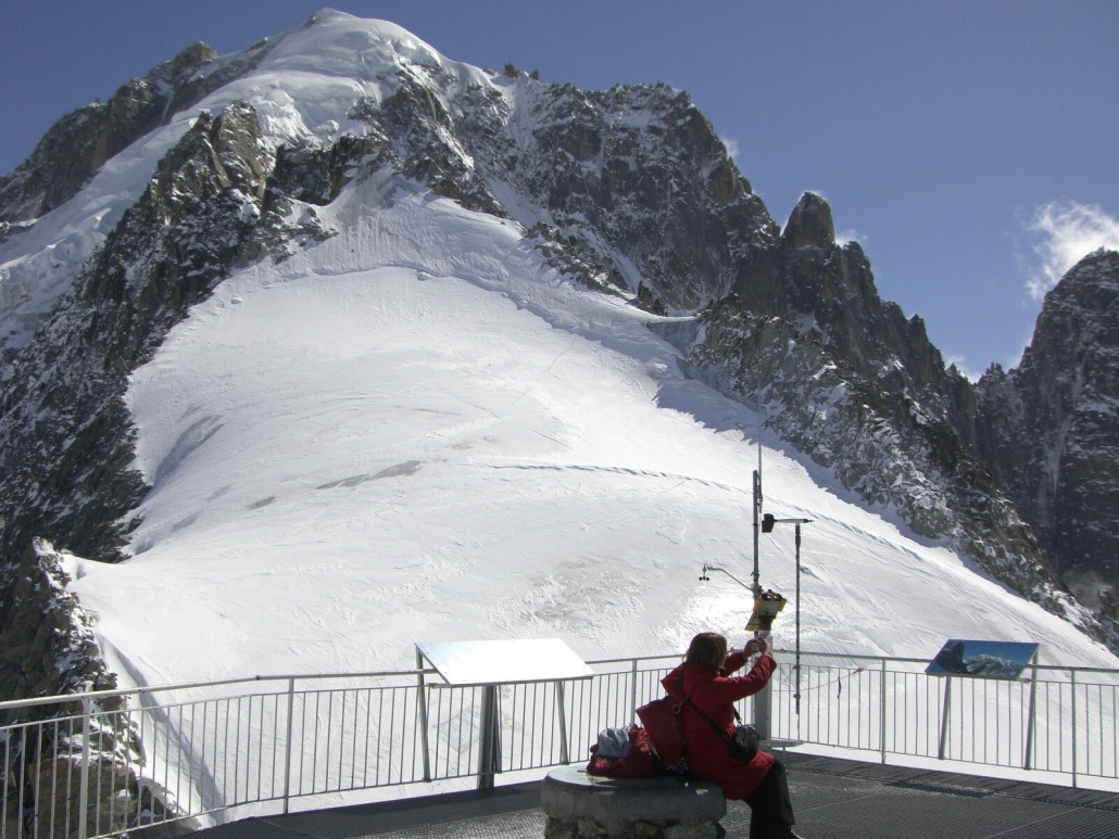Gegenhang von der Aussichtsplattform aus gesehen, wo es früher mal einen Sommerschilift gab.