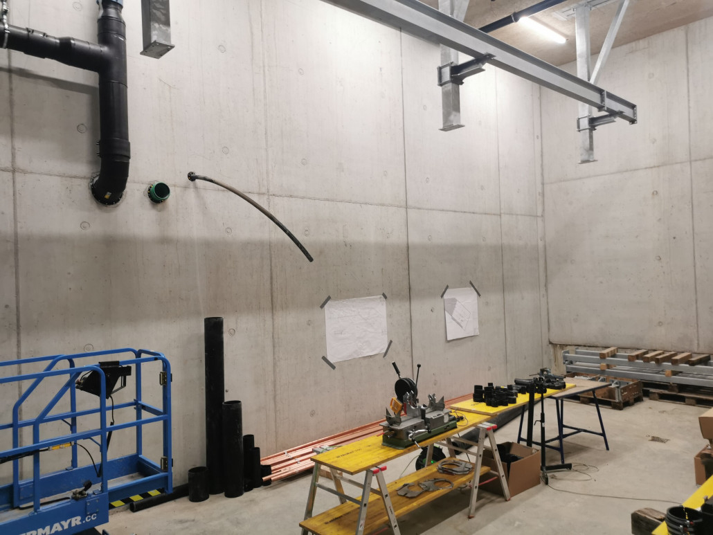 In der Garagierung rechts befindet sich ein Stichgleis, womöglich für die Bikecabs.