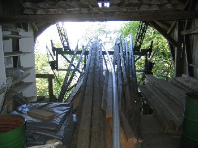 Das Innere der Bergstation wird als Lagerraum genutzt und ist nicht zugänglich