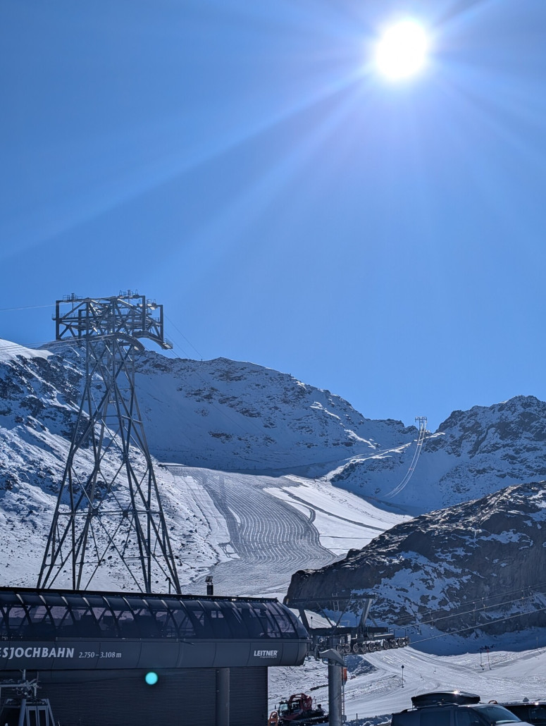 Trainingspiste wird hergerichtet