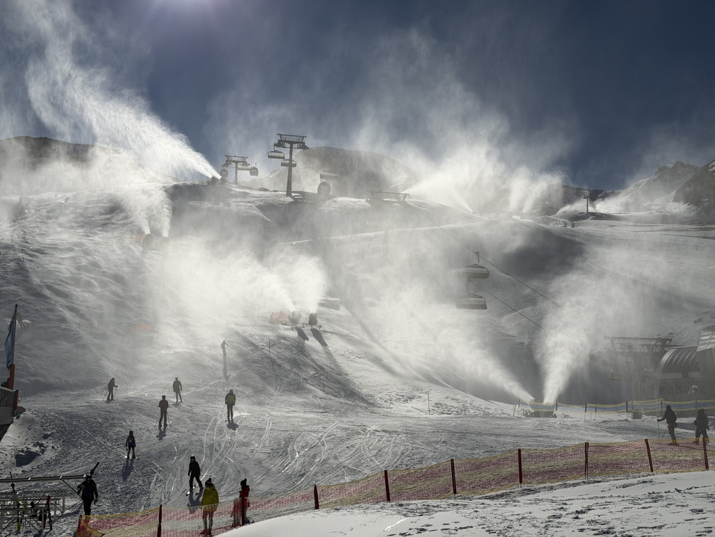 Es wird fleissig beschneit