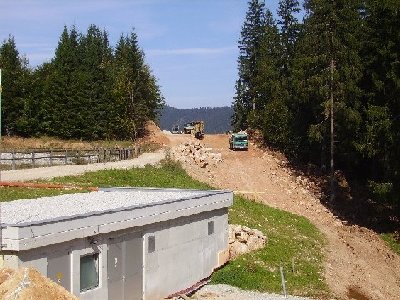 richtung tal von der bergstation
