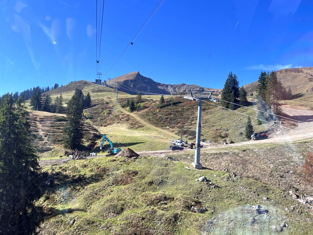 Pistenbauarbeiten Fellhornabfahrt