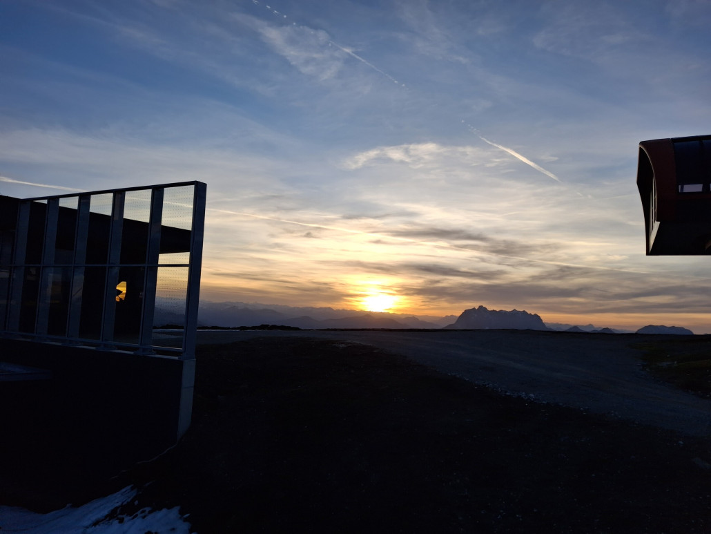 Sonnenuntergang beim Wilden Kaiser
