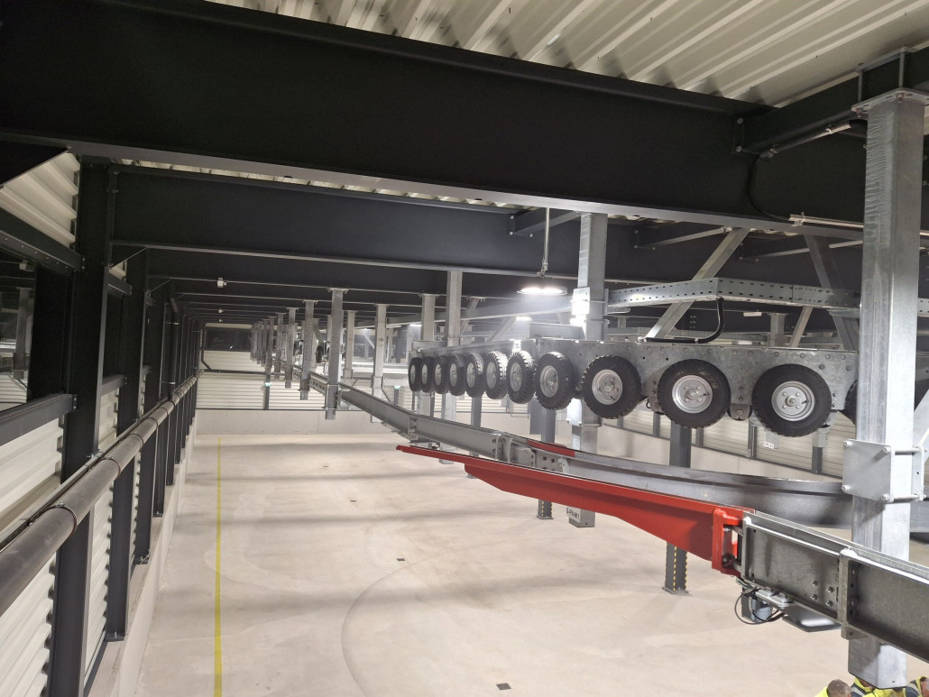 Blick vom Montagepodest