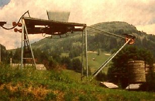 Ski-Kuli Antriebsspannstation. Arraba im Sommer 1996.