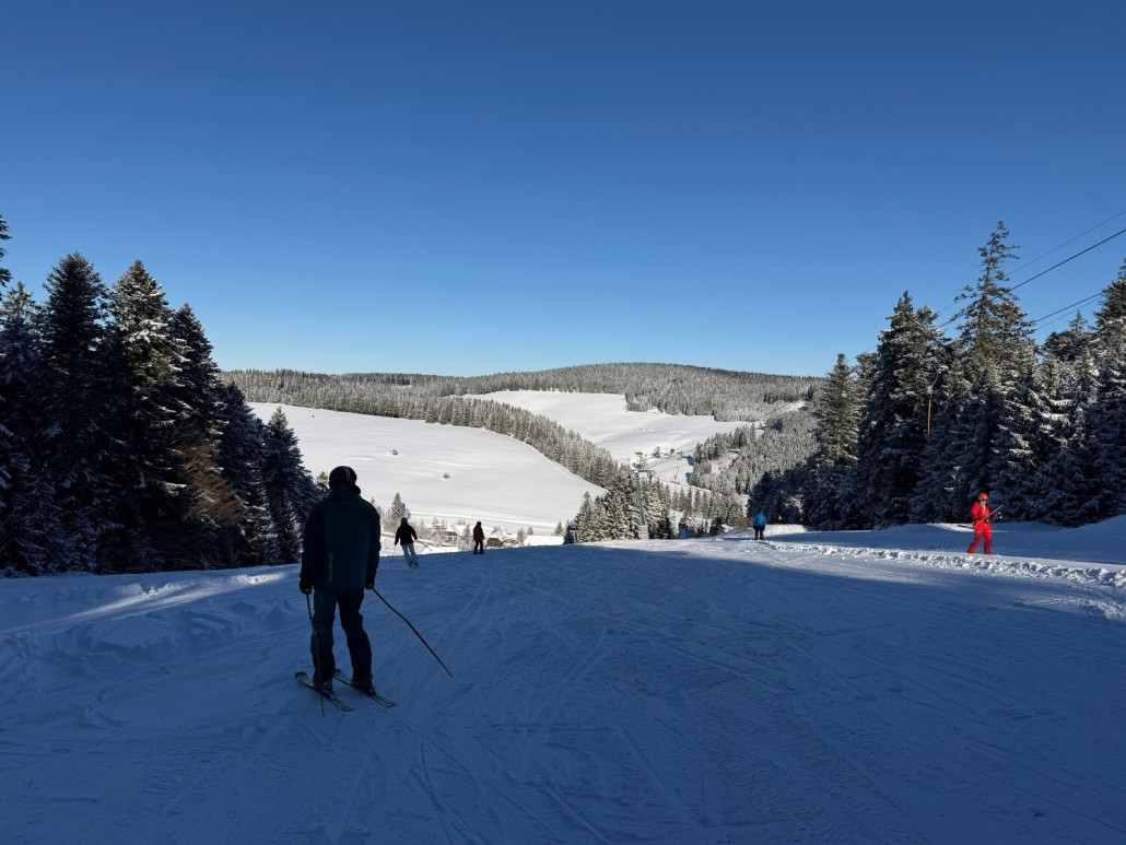 Blick von oben auf den Haupthang