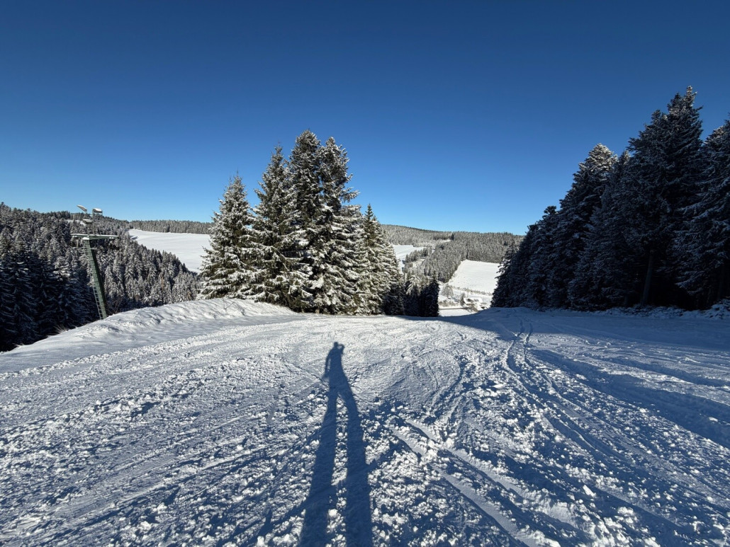 Einstieg in die "Hintenrum"-Abfahrt