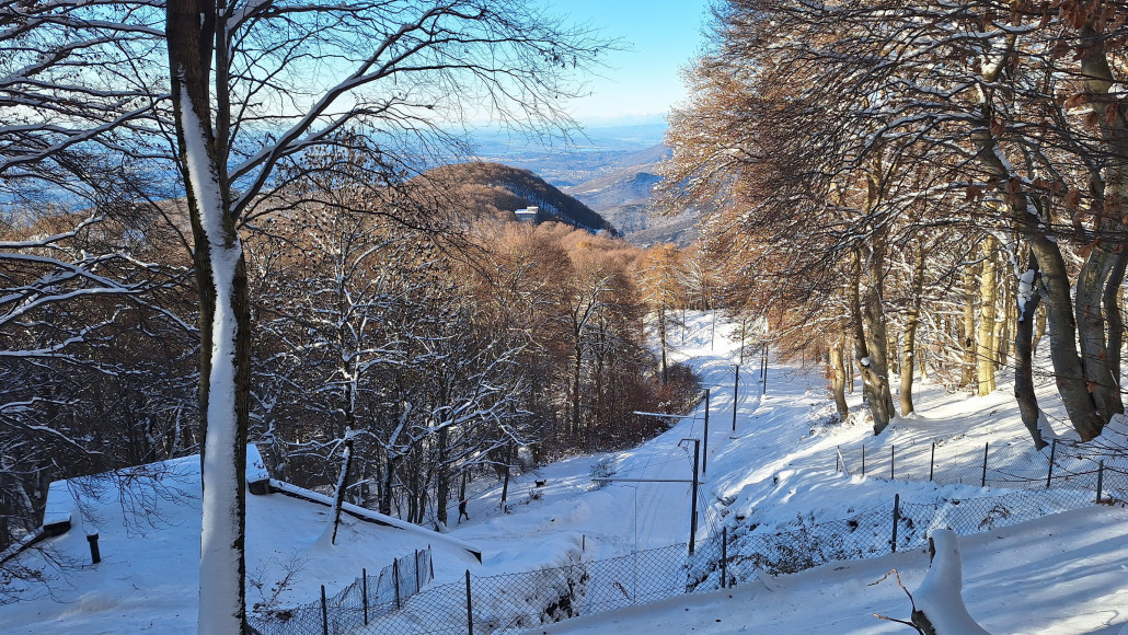 Blick auf die Strecke