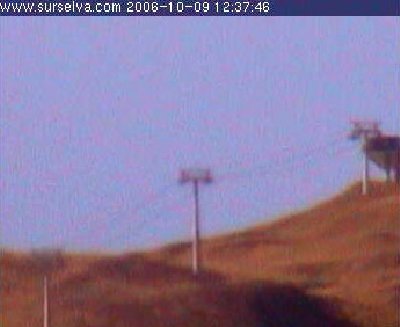 9. Oktober 2006: Da sind definitiv Seile gespannt :) (Quelle: Livecam surselva.com)