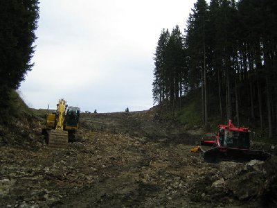 Verbreiterung der Suttenabfahrt im oberen Bereich