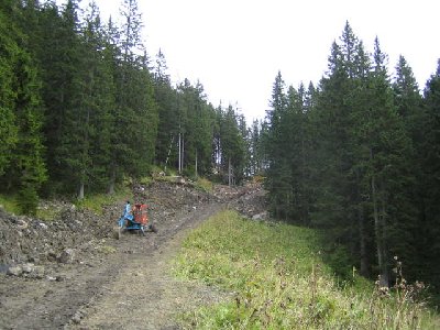 Verbreiterung der Suttenabfahrt im oberen Bereich