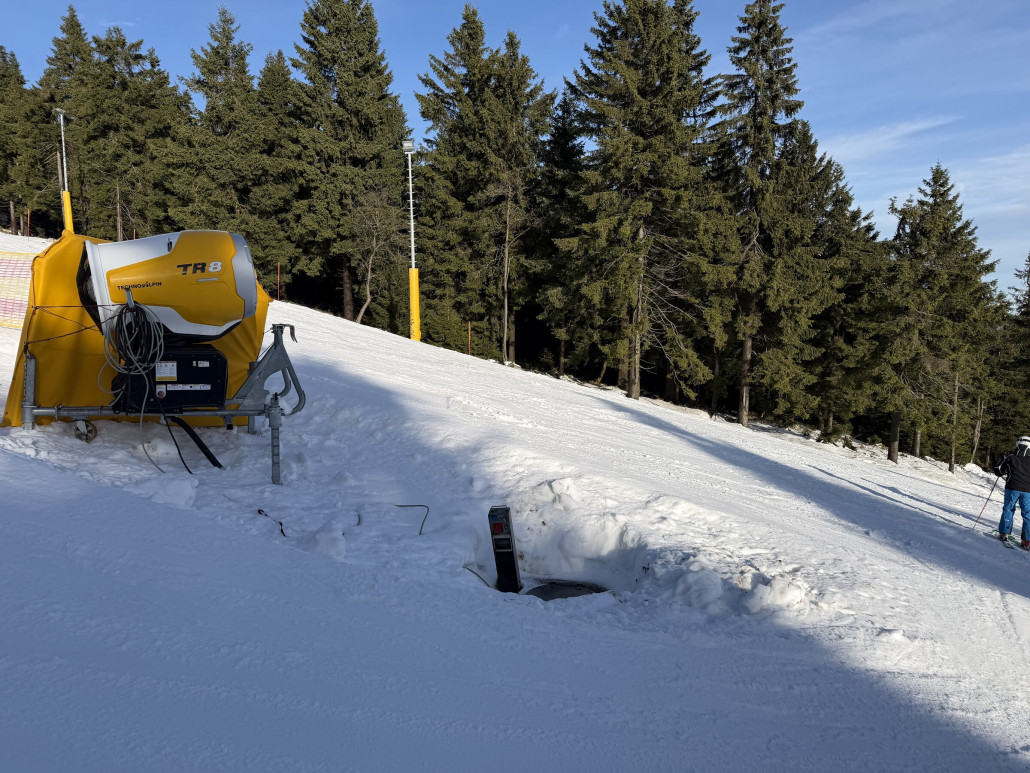 Schneeauflage hat Reserven bei geschätzt 80-100cm