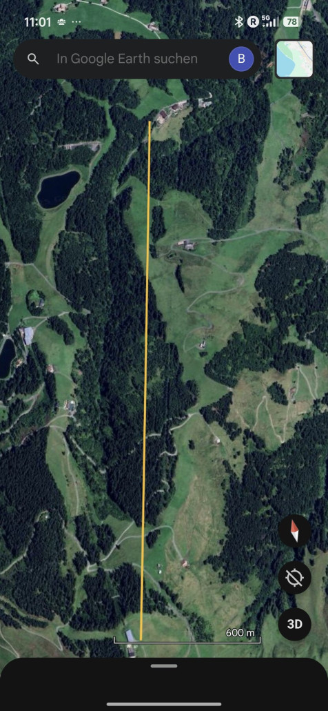 Trasse der neuen Jodlalm.