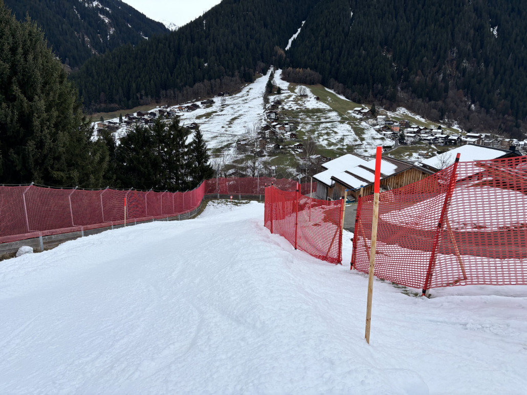 An ein paar Stellen noch eng trassiert