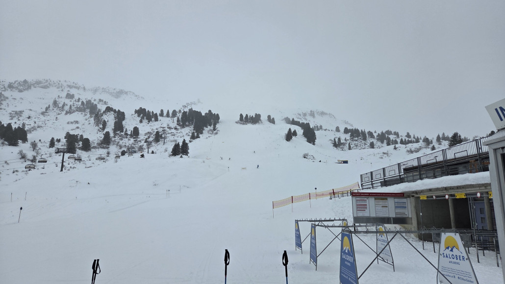 Blick am Morgen am Salober