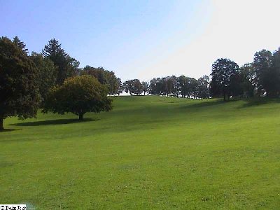 An diesem Hang werden im Winter zwei Seillifte aufgestellt.