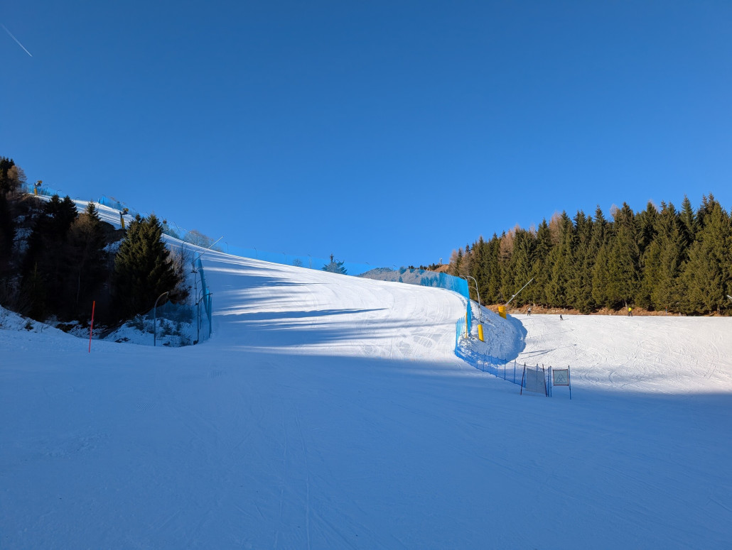Mysteriöserweise den ganzen Tag geschlossene Piste